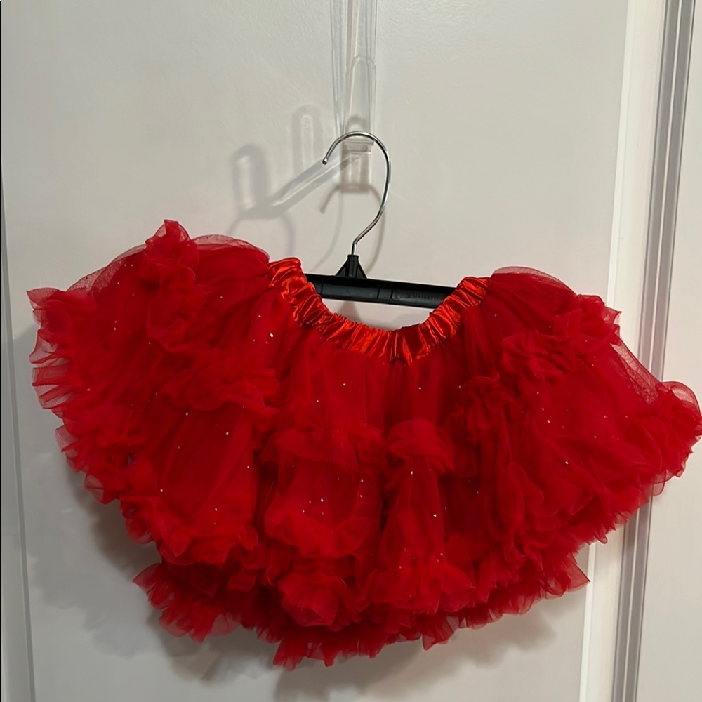 Red Ruffled Kids Top - Picture 2 of 3